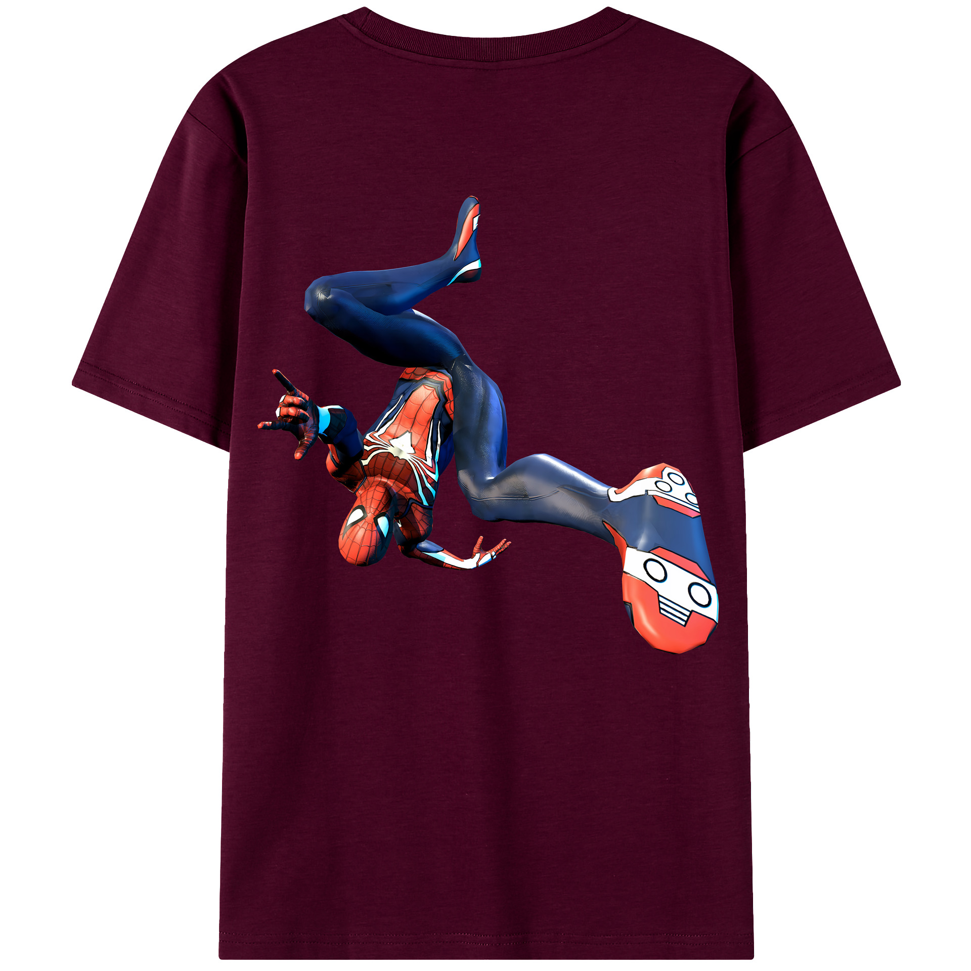 （画像用） Spider Man スパイダーマン レディース半袖Tシャツ(バックプリント)